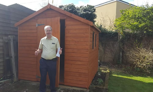 Completed shed roof and timber repair